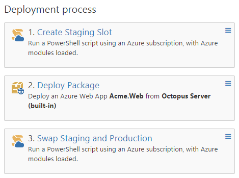 octopus deploy azure web app slot