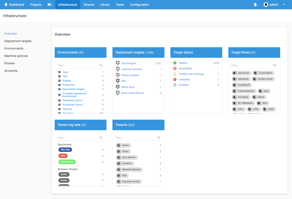 Octopus v4 infrastructure