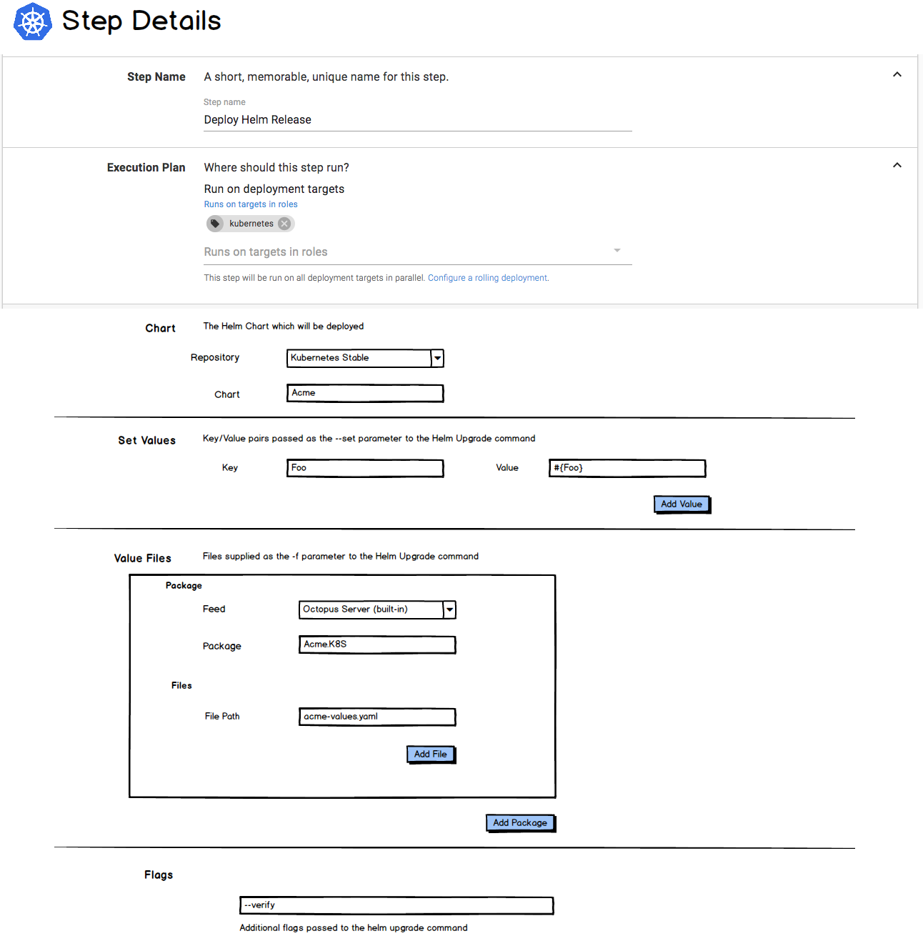 Helm Deploy Release Step