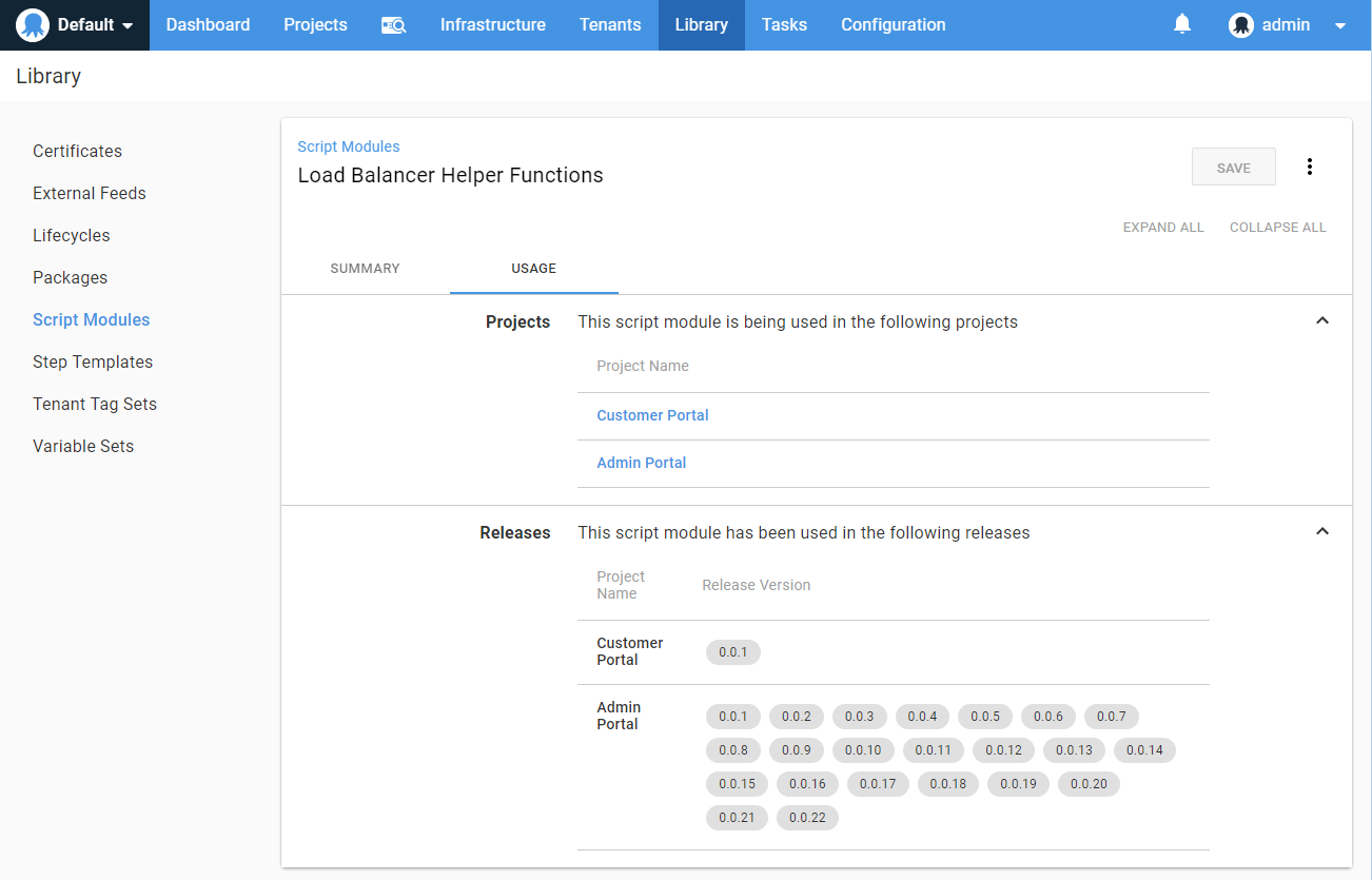 Script Module Usages