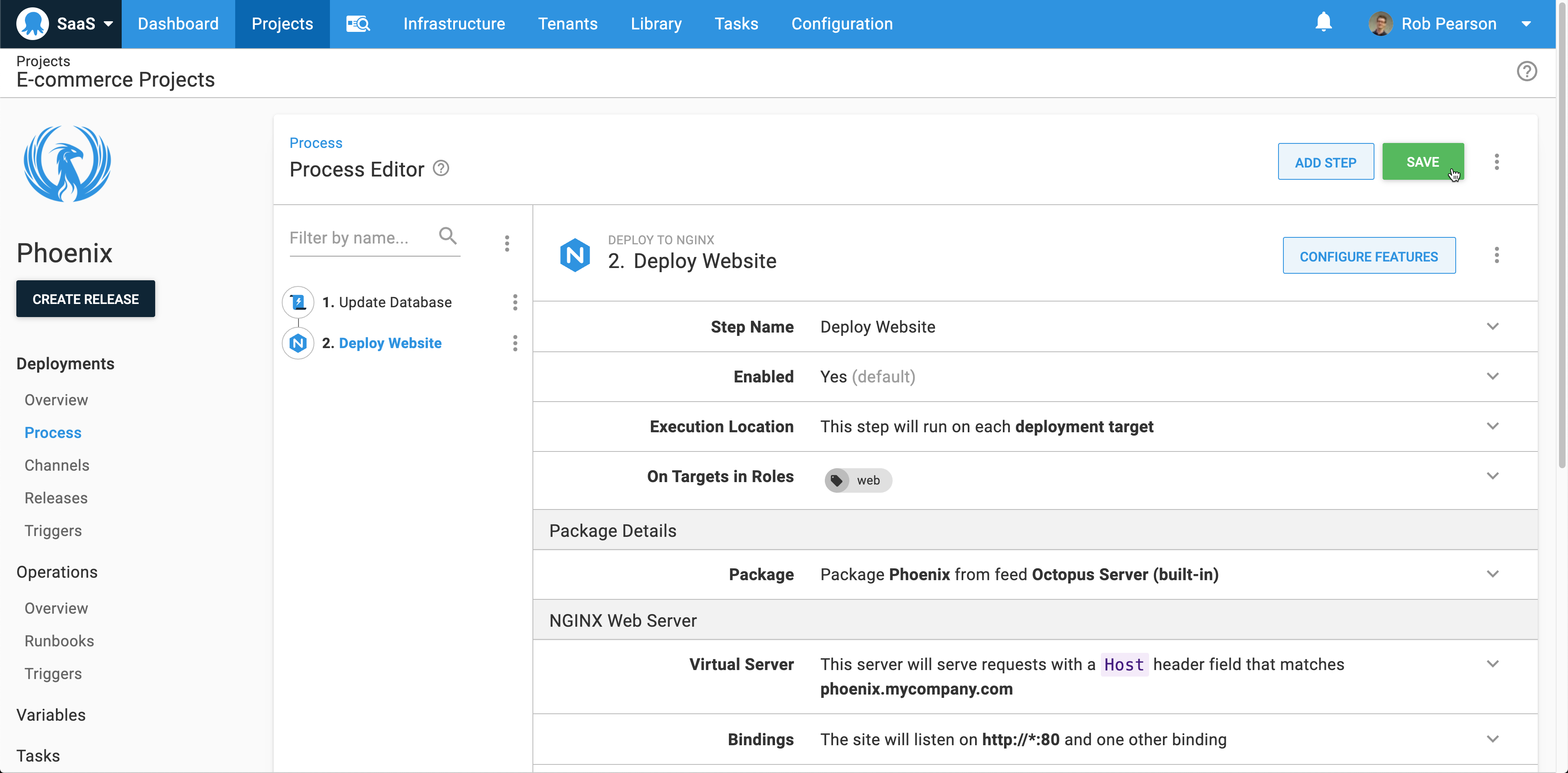 Streamlined process editor