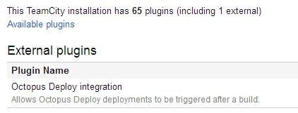 TeamCity plugin