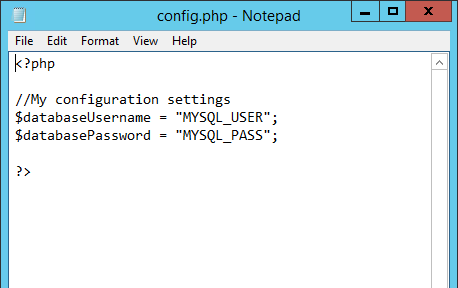 Config.php Contents