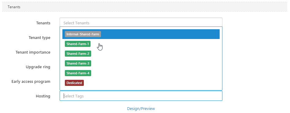 tenant tags octopus deploy