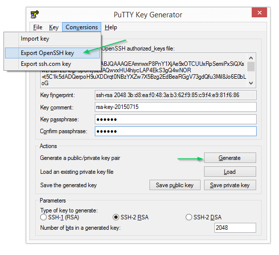 Ssh keygen windows. OPENSSH public Key format. Random Key Gen.